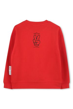 felpa in cotone rosso MARC JACOBS KIDS | W60549992